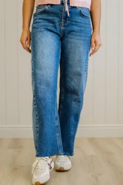Alice Barrel Cut Contrast Denim