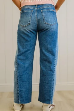 Alice Barrel Cut Contrast Denim