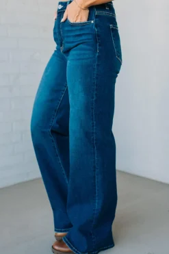 Alysia High Rise Wide Leg Jeans - RISEN