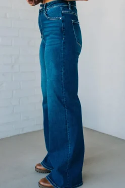 Alysia High Rise Wide Leg Jeans - RISEN