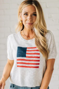 Americana Boyfriend Sweater Tee