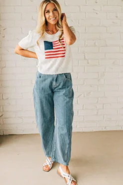 Americana Boyfriend Sweater Tee