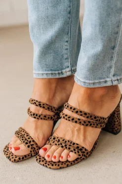 Angie Doubled Strap Block Heels