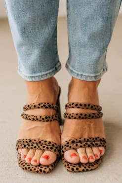 Angie Doubled Strap Block Heels