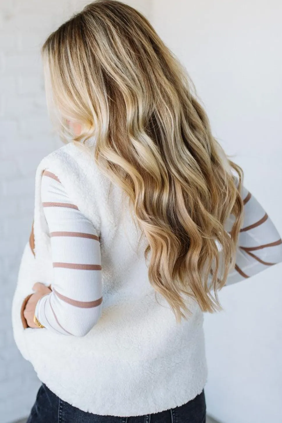 Aspen Sherpa Cord Trim Vest