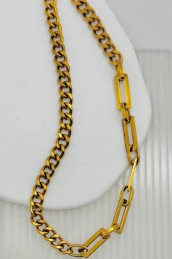 Asymmetrical Double Link Necklace