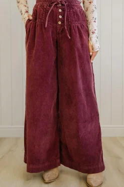 Betty Buttoned Corduroy Pants