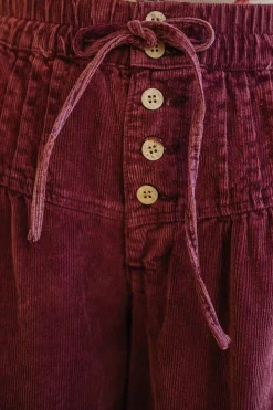 Betty Buttoned Corduroy Pants