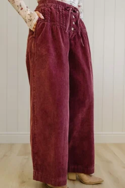 Betty Buttoned Corduroy Pants