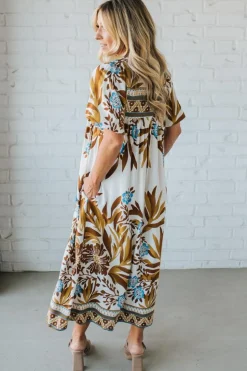 Bev Printed Midi Dress