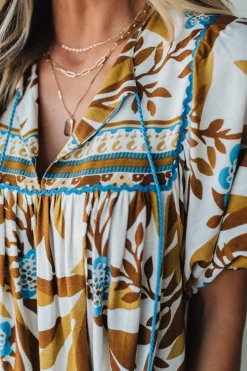 Bev Printed Midi Dress