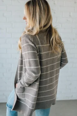 Bobbi Striped Pocket Cardigan