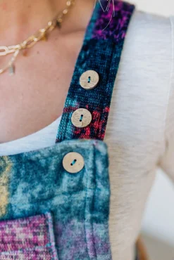 Brushed Multi Check Overalls - BIBI