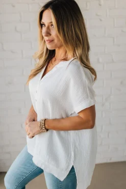 Carter Washed Gauze Henley