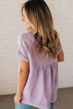 Carter Washed Gauze Henley