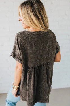 Carter Washed Gauze Henley