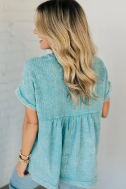 Carter Washed Gauze Henley