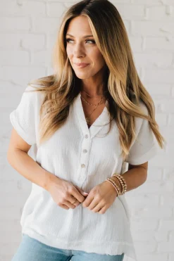 Carter Washed Gauze Henley