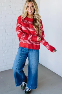 Charged Textured Stripe Sweater