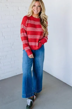 Charged Textured Stripe Sweater