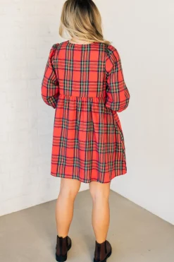Christa Plaid Mini Dress
