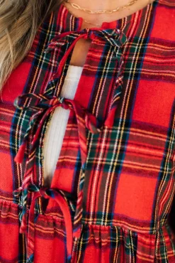 Christa Plaid Mini Dress