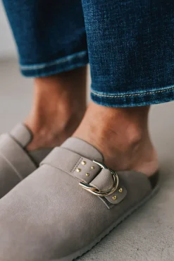 Cleo Slip On Buckled Slides