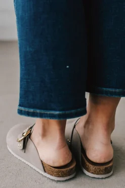 Cleo Slip On Buckled Slides