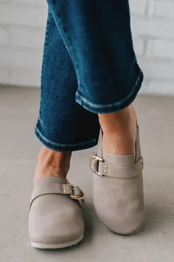 Cleo Slip On Buckled Slides