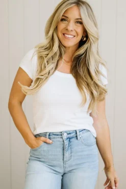 Dani Scoop Neck Baby Tee