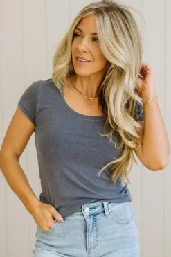 Dani Scoop Neck Baby Tee