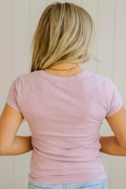 Dani Scoop Neck Baby Tee