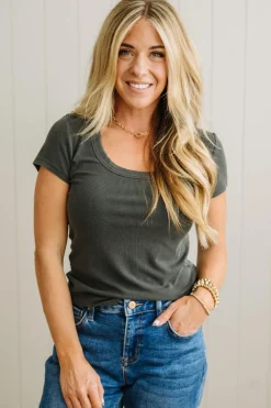 Dani Scoop Neck Baby Tee