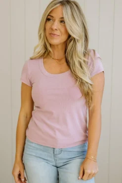 Dani Scoop Neck Baby Tee