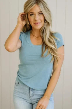 Dani Scoop Neck Baby Tee