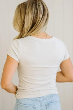 Dani Scoop Neck Baby Tee