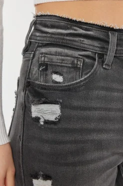 Daphne Distressed Mom Jeans - KANCAN