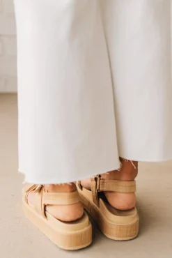 Devyn Chunky Strap Sandals | Straw