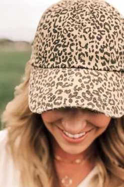 Distressed Leopard Hat