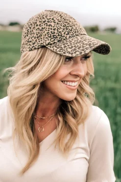 Distressed Leopard Hat