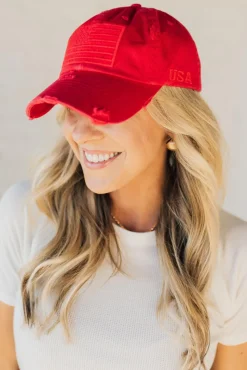 Distressed USA Hat