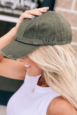 Distressed USA Hat