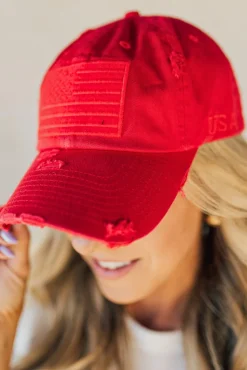 Distressed USA Hat