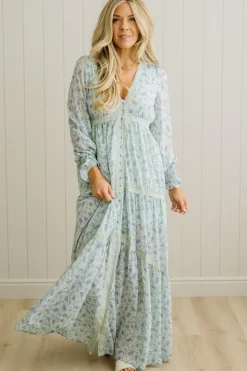 Floral + Lace Button Down Maxi