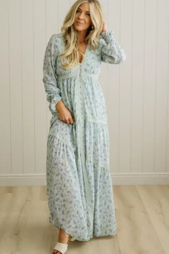 Floral + Lace Button Down Maxi