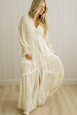 Floral + Lace Button Down Maxi
