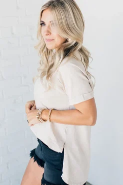 French Terry Acid Wash Top