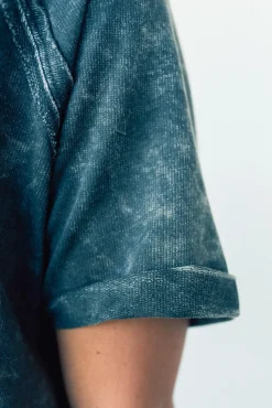 French Terry Acid Wash Top