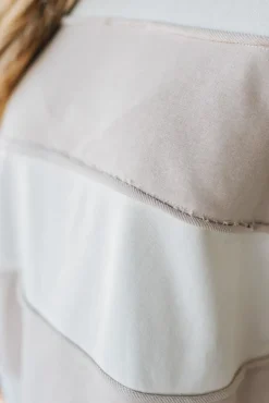 French Terry Contrast Color Block Top