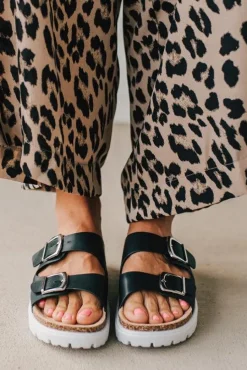 Gabi Double Strap Platforms